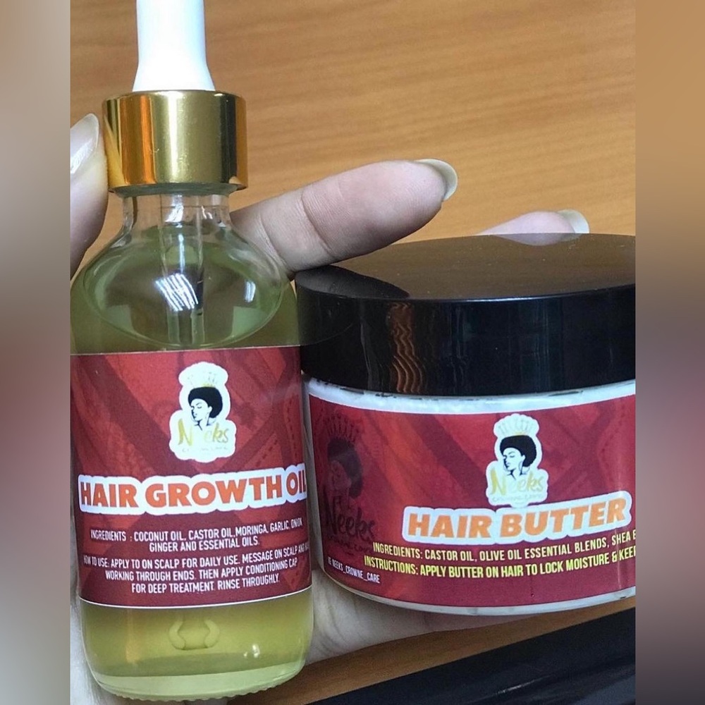 Hair Growth Butter and Oil Set Hand Crafted - Picture 7 of 9
